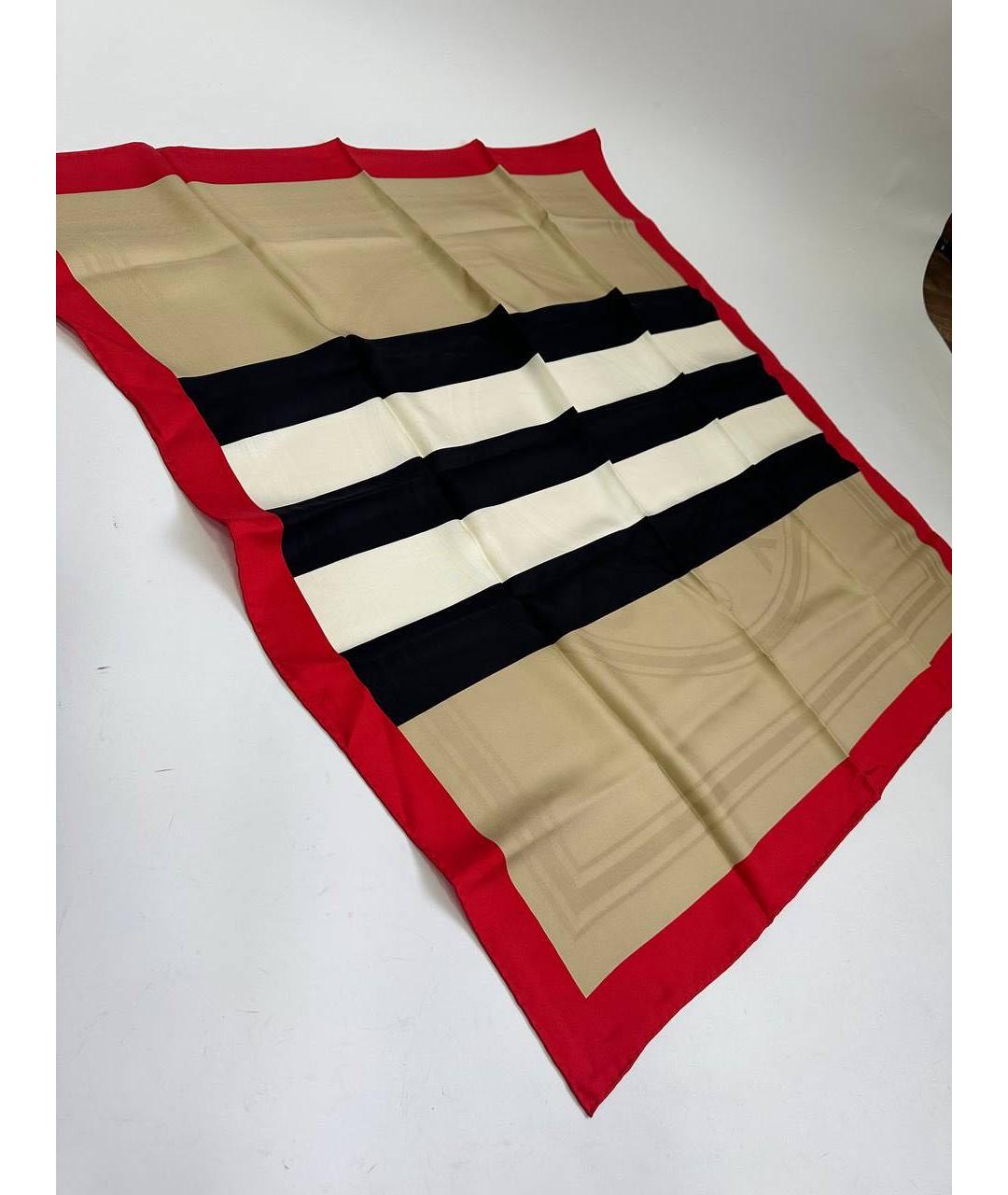 BURBERRY Мульти шелковый платок, фото 2