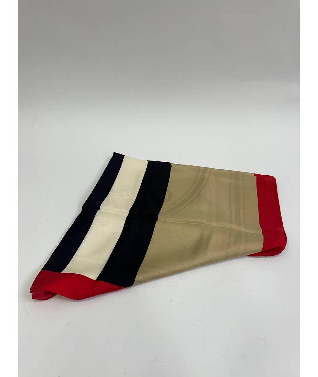 BURBERRY Мульти шелковый платок, фото 8