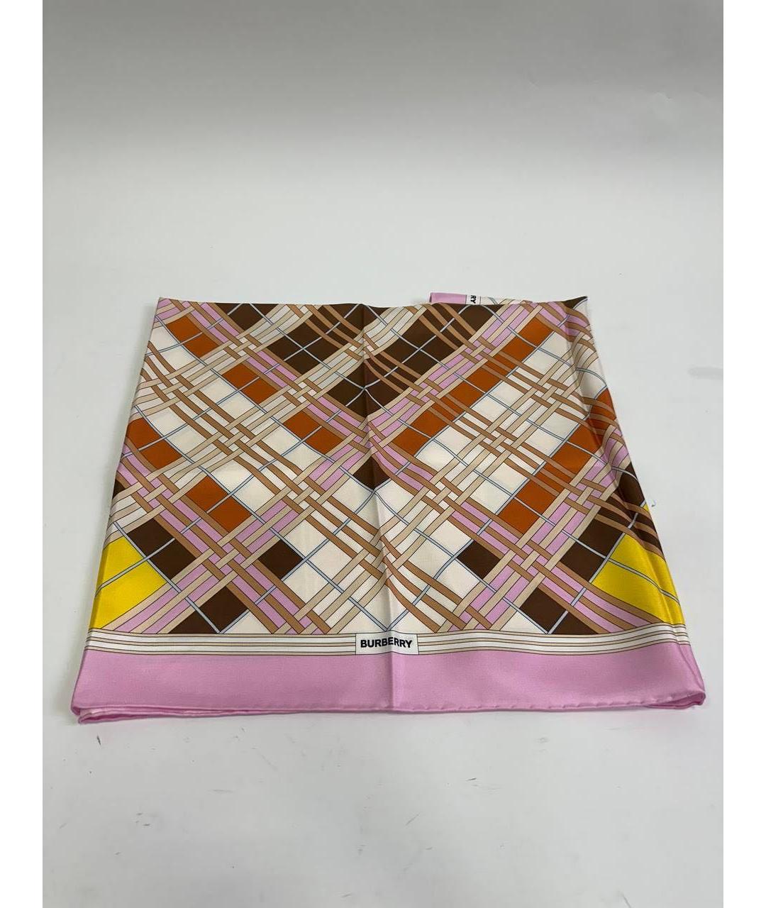 BURBERRY Мульти шелковый платок, фото 9