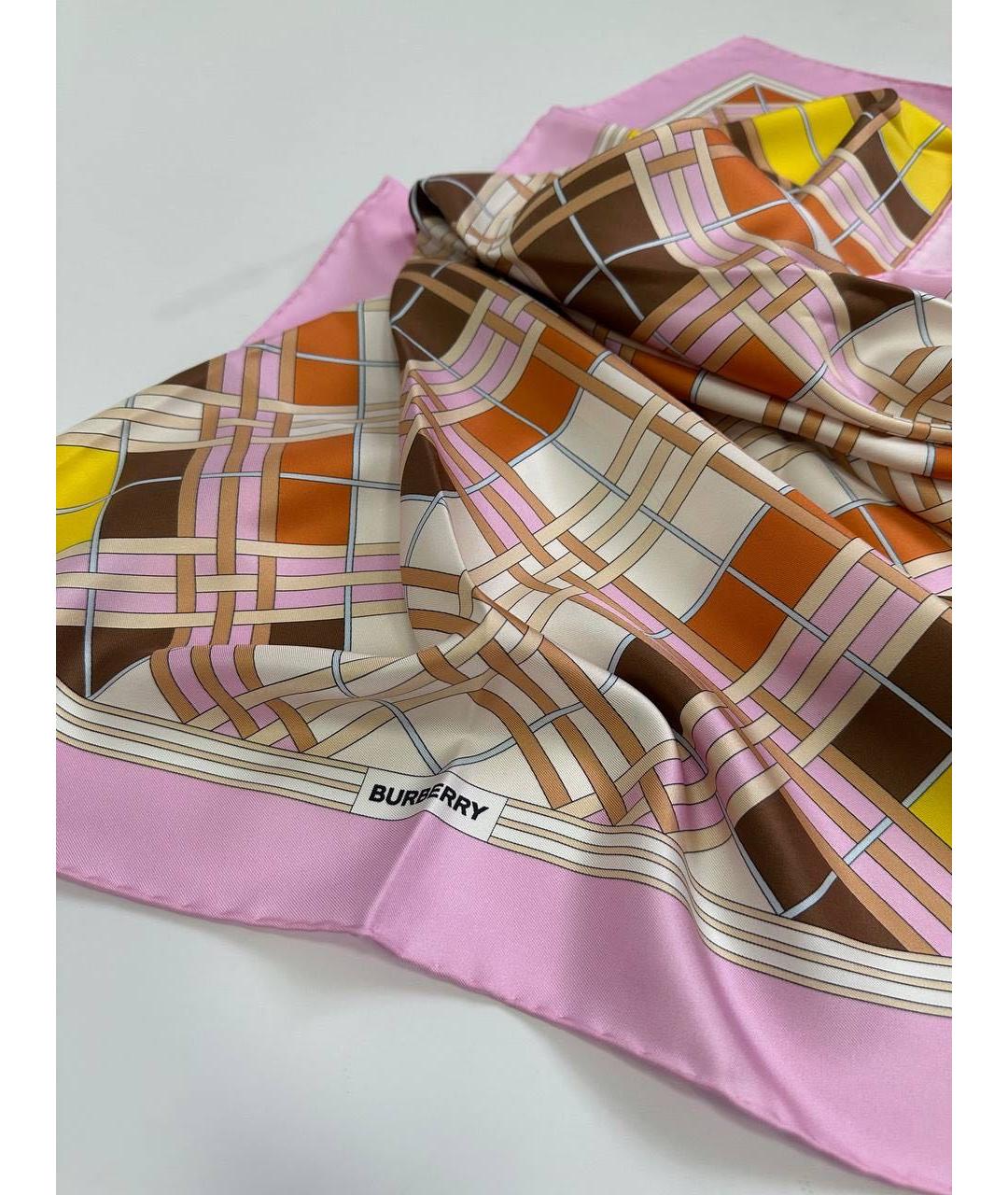 BURBERRY Мульти шелковый платок, фото 7