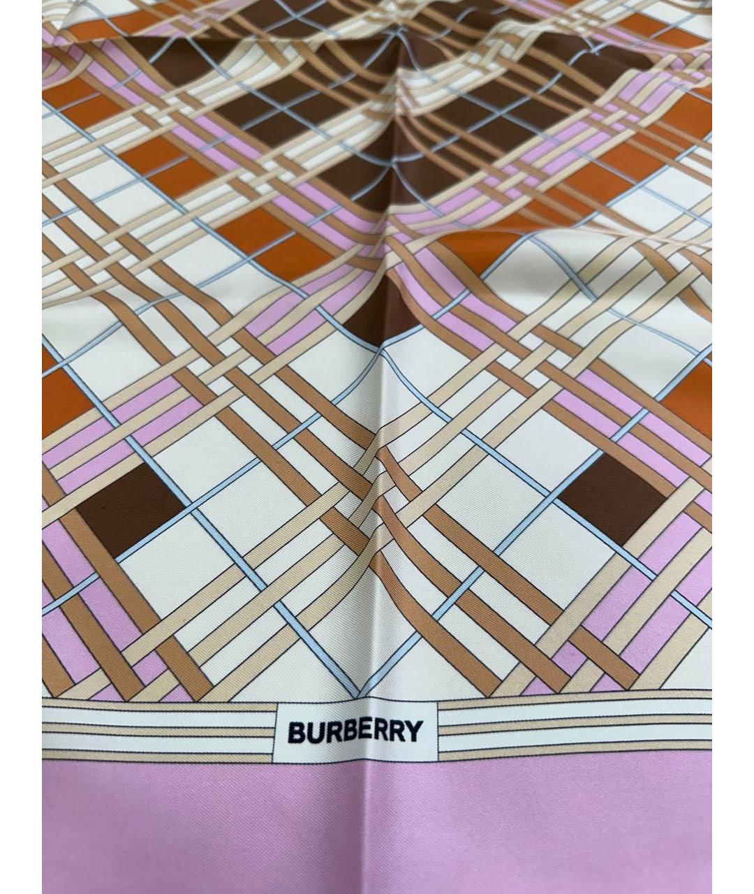BURBERRY Мульти шелковый платок, фото 5