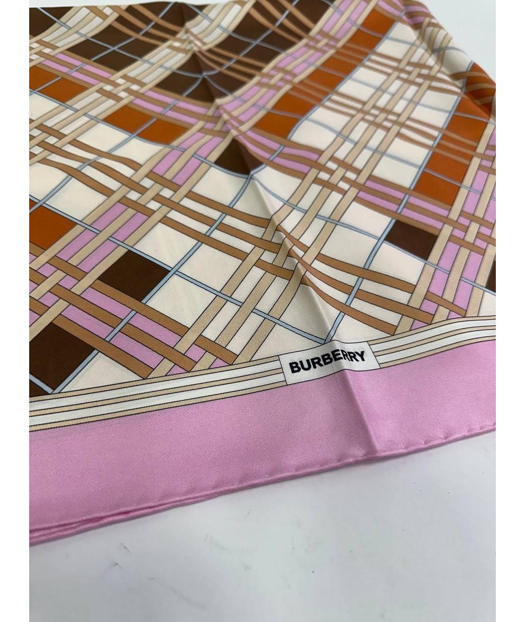 BURBERRY Мульти шелковый платок, фото 4