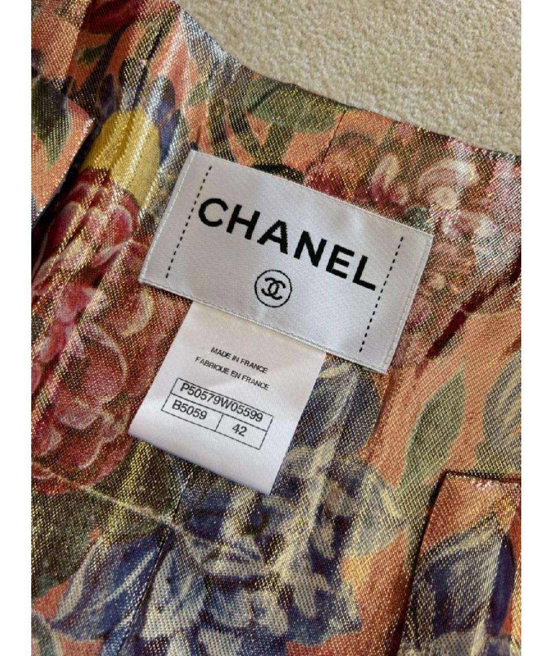 CHANEL Мульти шелковый кардиган, фото 7