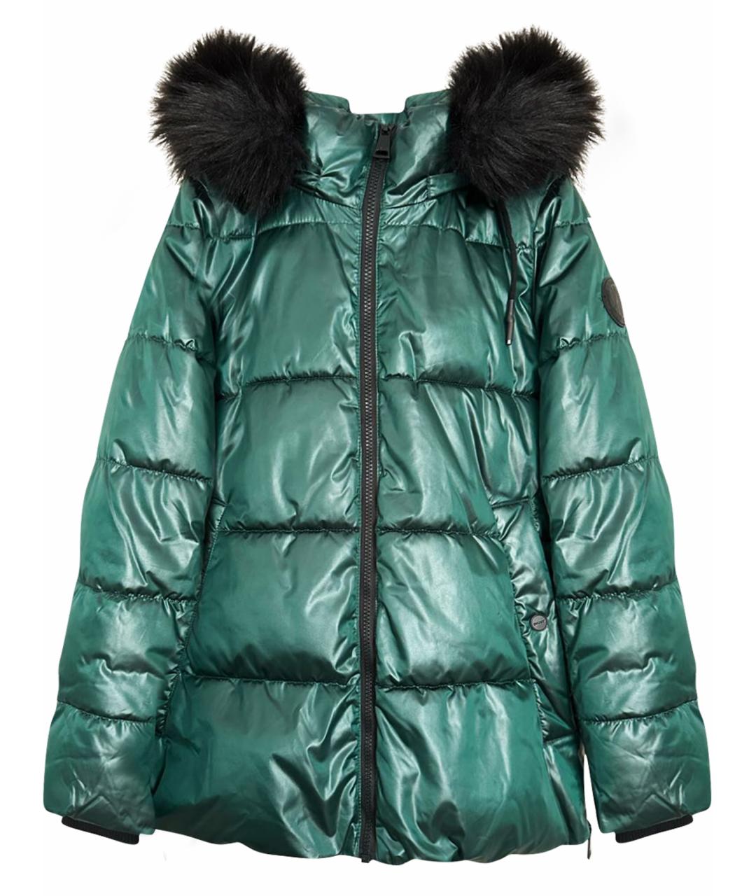 DKNY Зеленая полиэстеровая куртка, фото 1