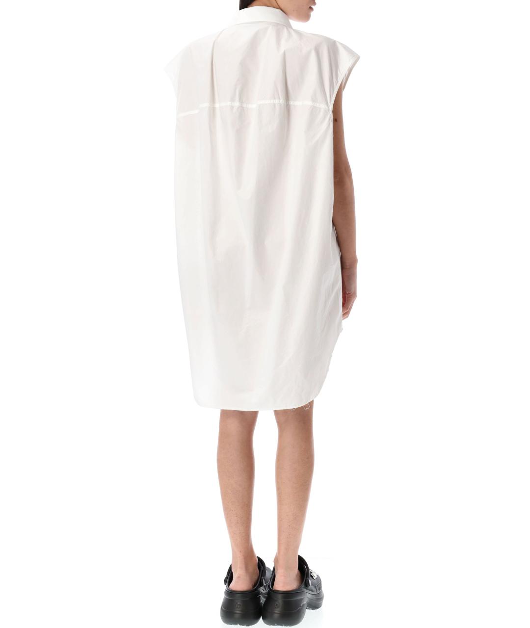 BALENCIAGA Белое хлопковое повседневное платье, фото 2