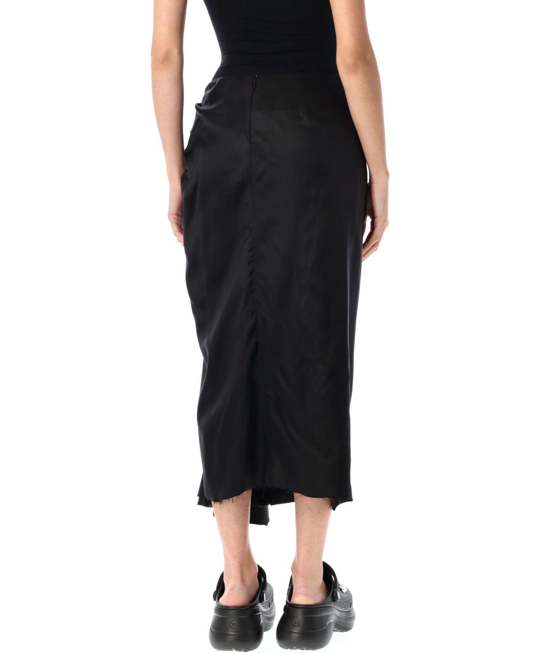 BALENCIAGA Черная юбка миди, фото 3