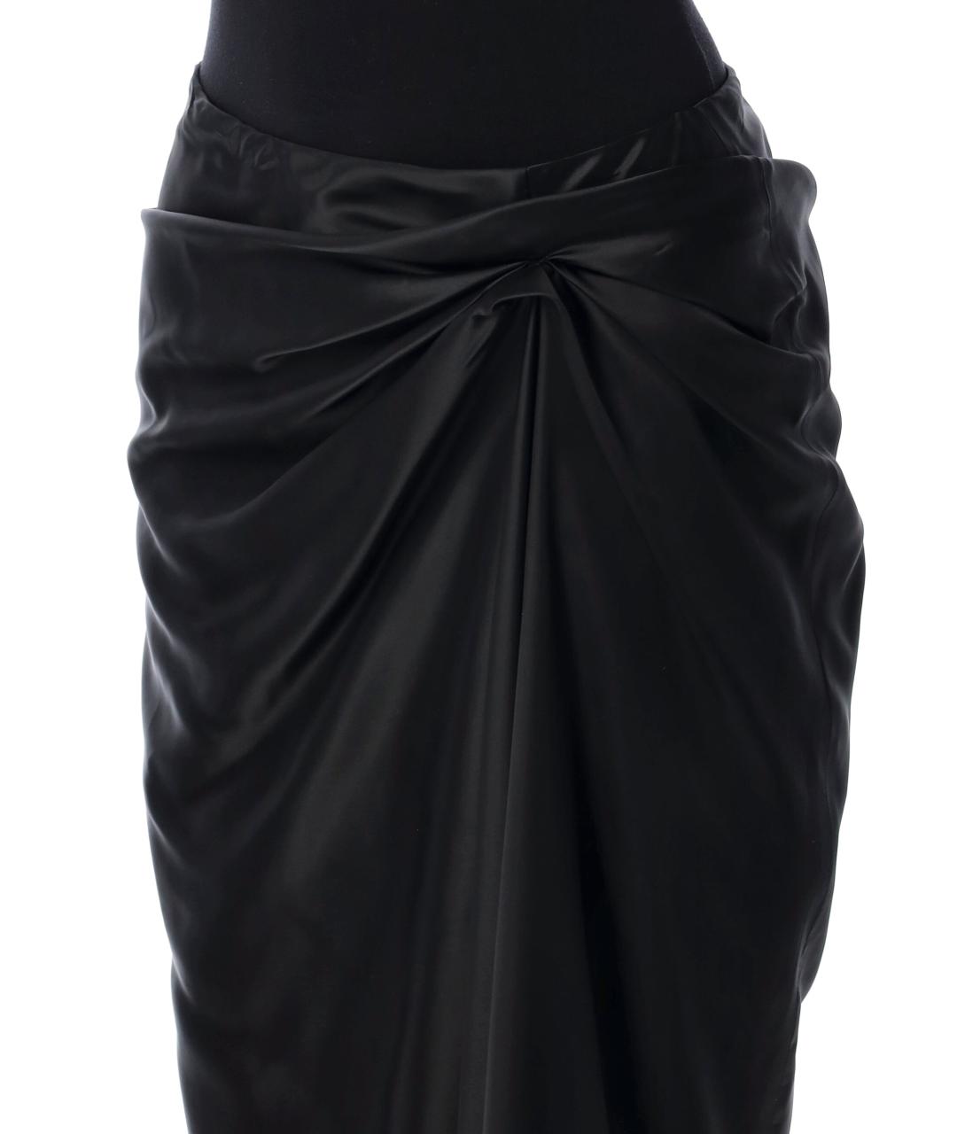 BALENCIAGA Черная юбка миди, фото 4