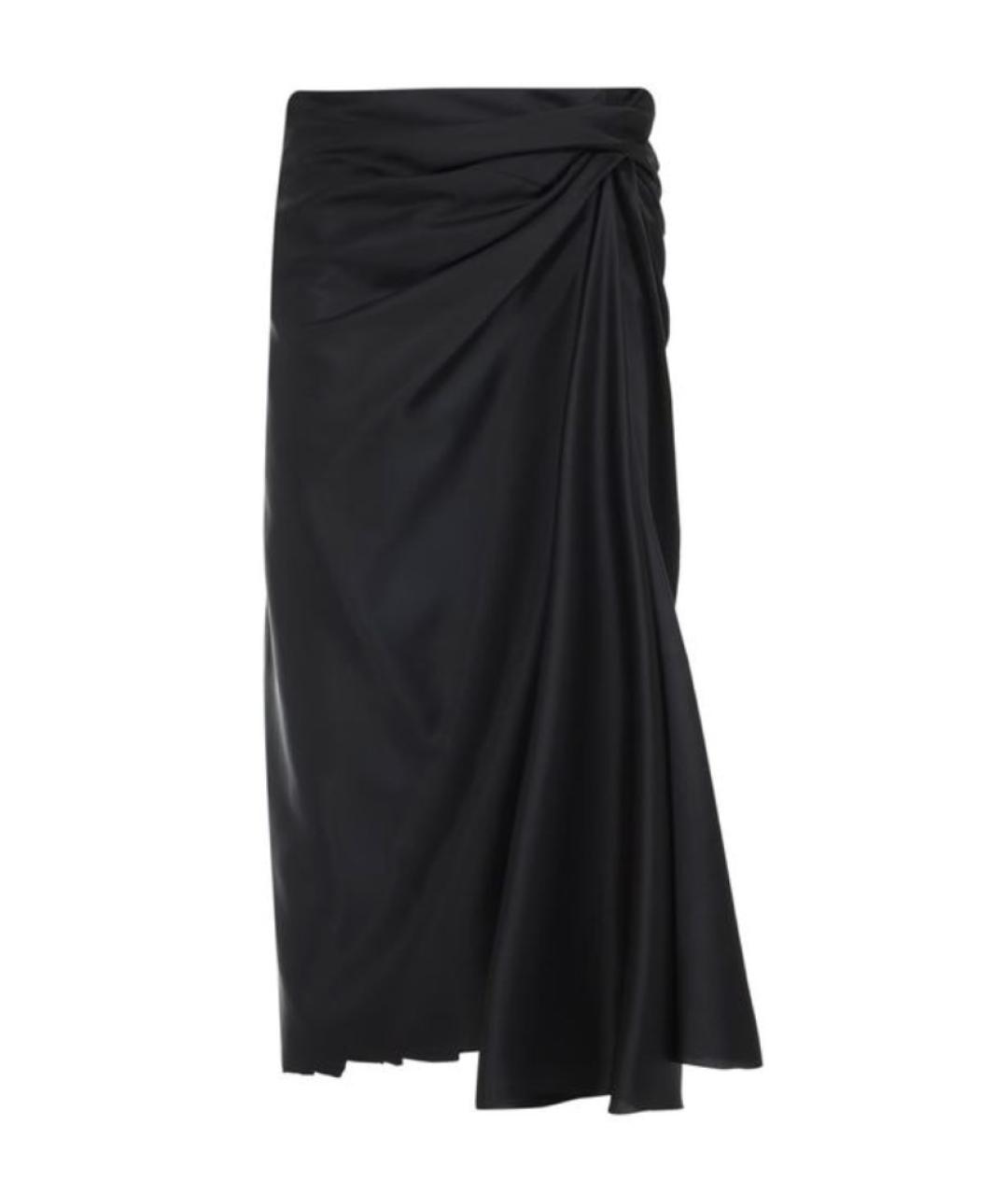 BALENCIAGA Черная юбка миди, фото 1