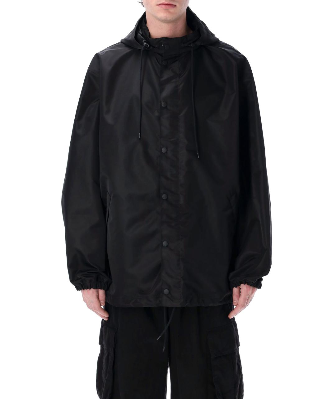 BALENCIAGA Черная полиамидовая куртка, фото 2