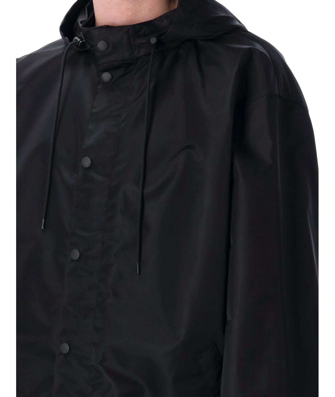 BALENCIAGA Черная полиамидовая куртка, фото 4