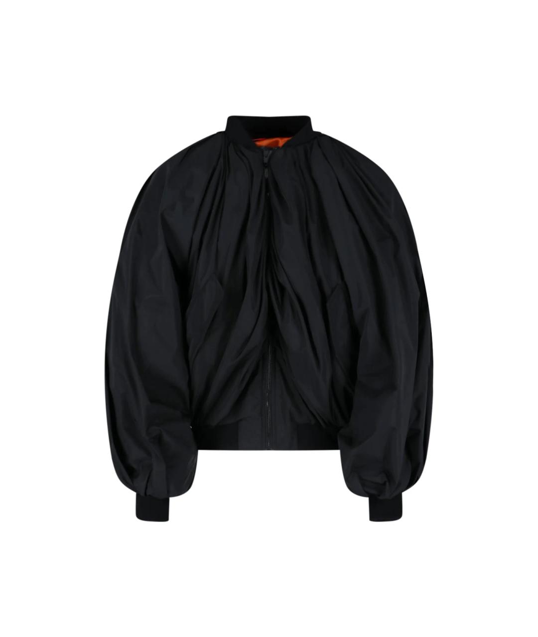 BALENCIAGA Черная синтетическая куртка, фото 1