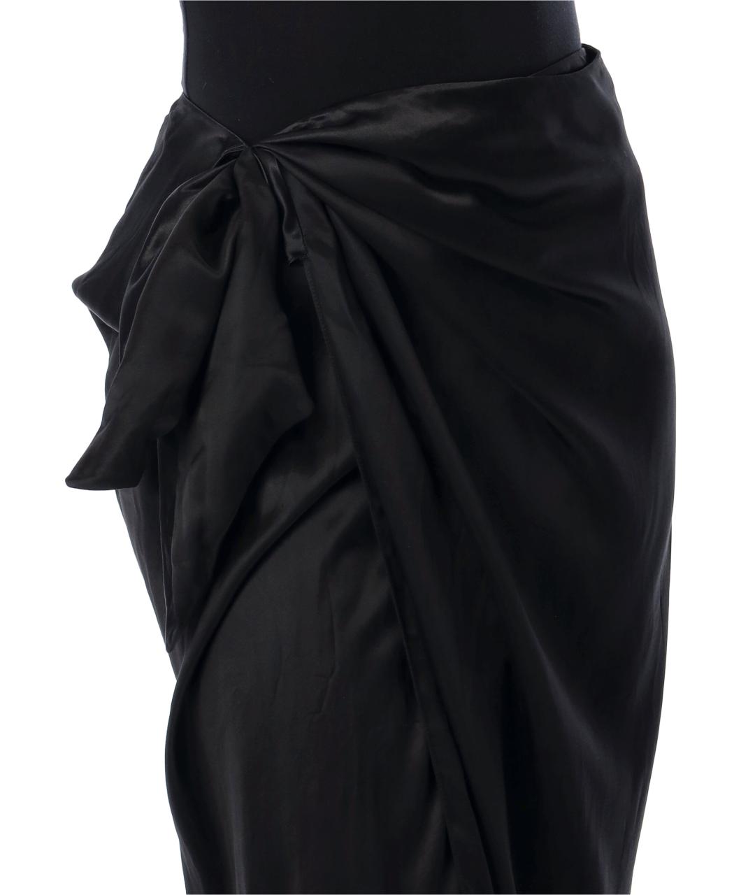 BALENCIAGA Черная юбка макси, фото 4