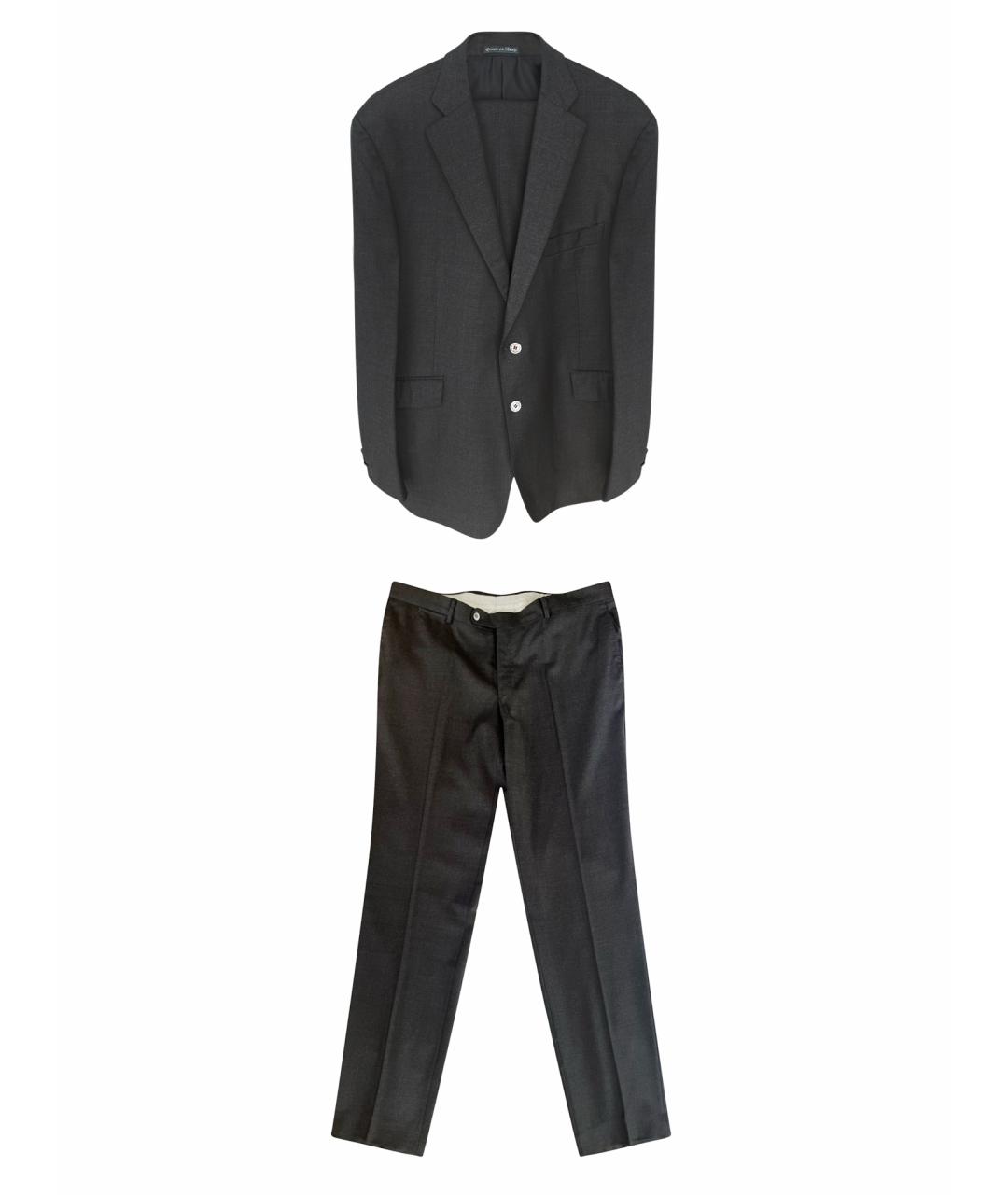 LORO PIANA Антрацитовый повседневный костюм, фото 1
