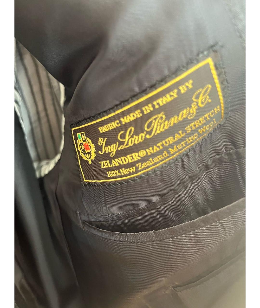 LORO PIANA Антрацитовый повседневный костюм, фото 3