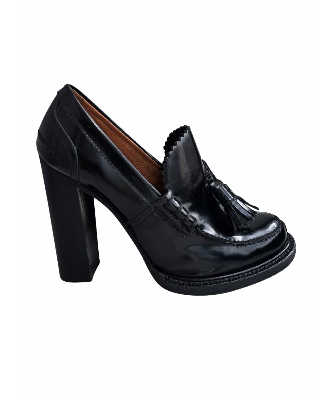 CELINE Черные кожаные лоферы, фото 1