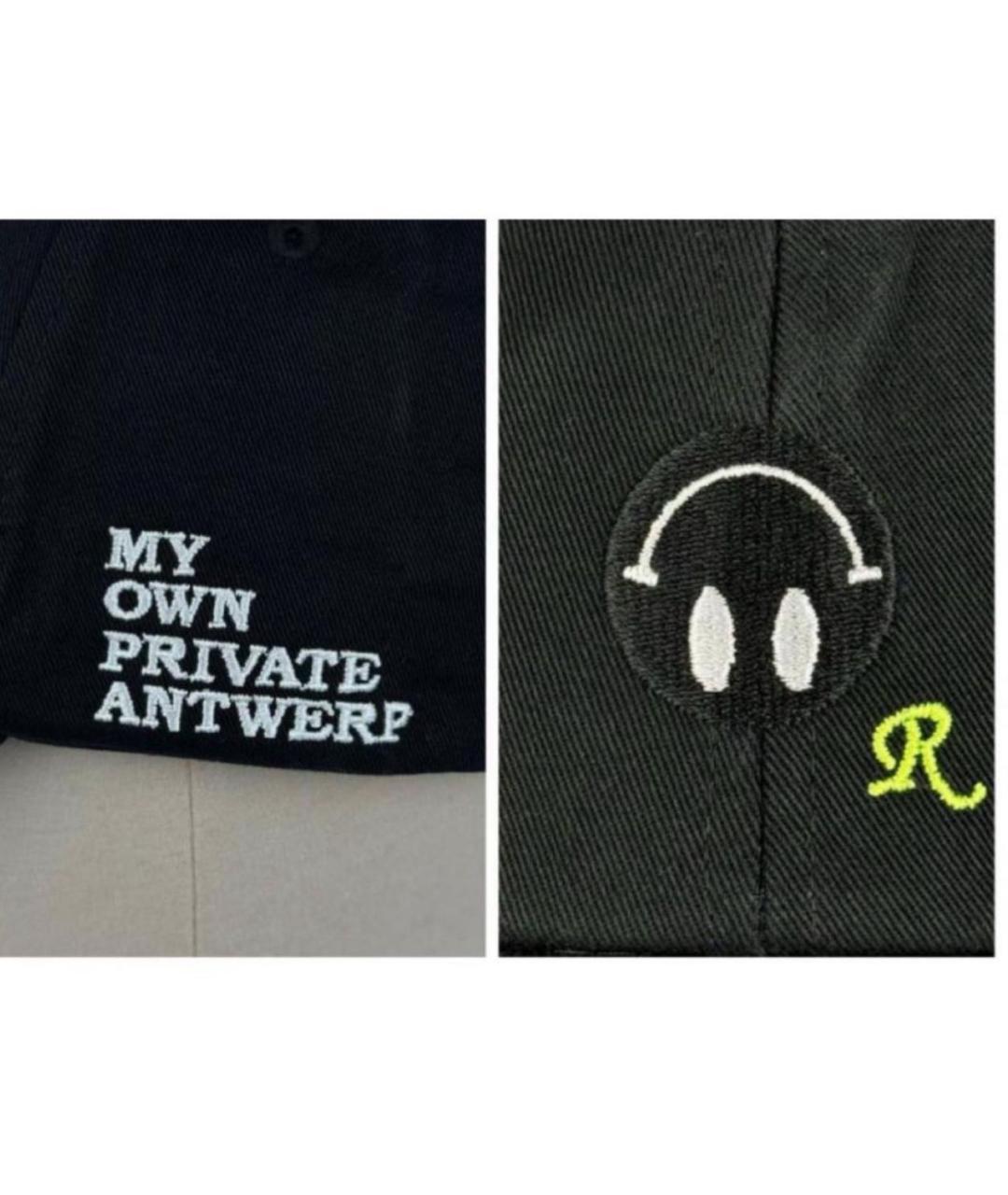 RAF SIMONS Черная хлопковая кепка, фото 7
