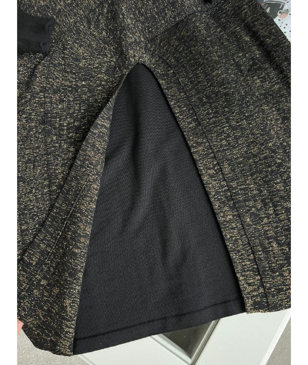 CHANEL Черное шерстяное повседневное платье, фото 4