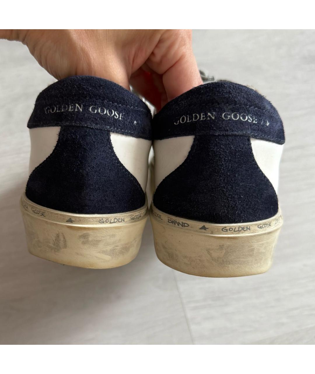 GOLDEN GOOSE DELUXE BRAND Белые кожаные кроссовки, фото 5