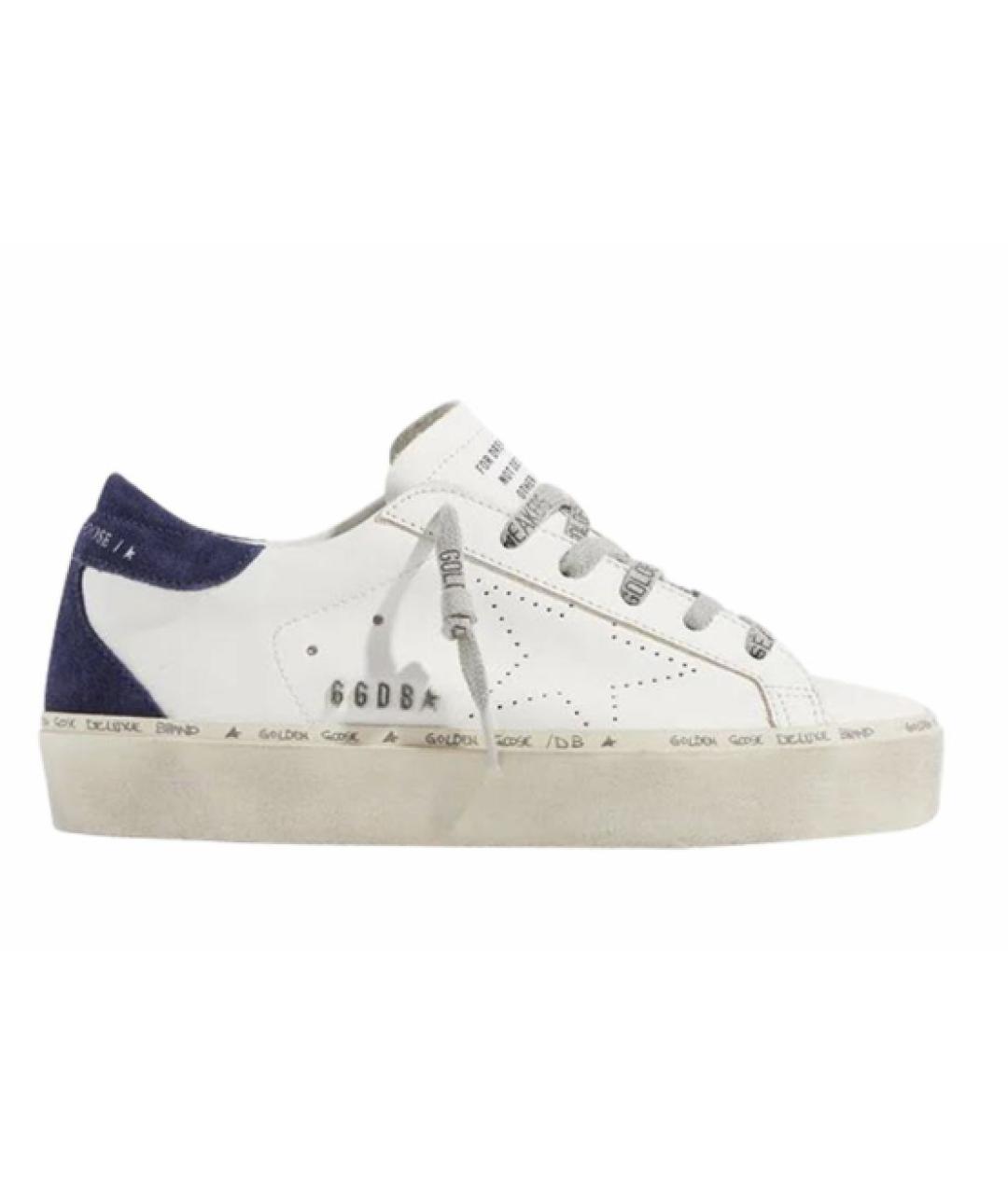 GOLDEN GOOSE DELUXE BRAND Белые кожаные кроссовки, фото 1