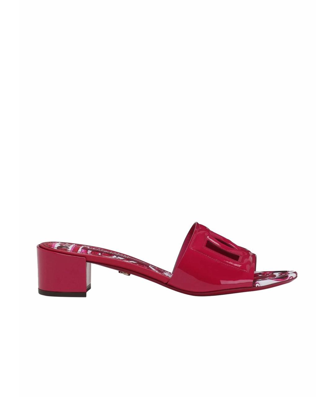 DOLCE&GABBANA Кожаные шлепанцы, фото 1