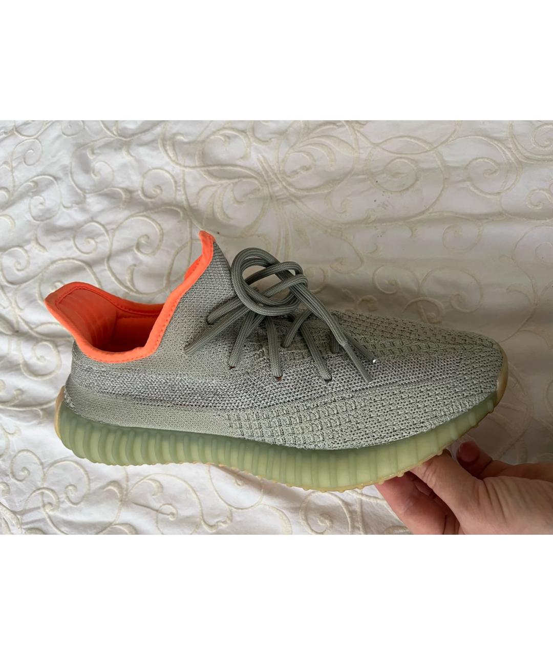 ADIDAS YEEZY Зеленые низкие кроссовки / кеды, фото 9