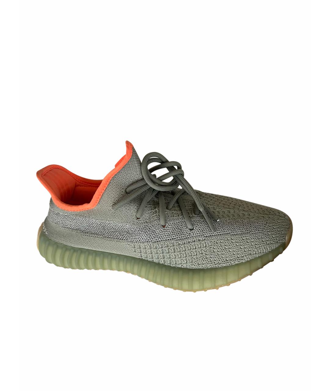 ADIDAS YEEZY Зеленые низкие кроссовки / кеды, фото 1