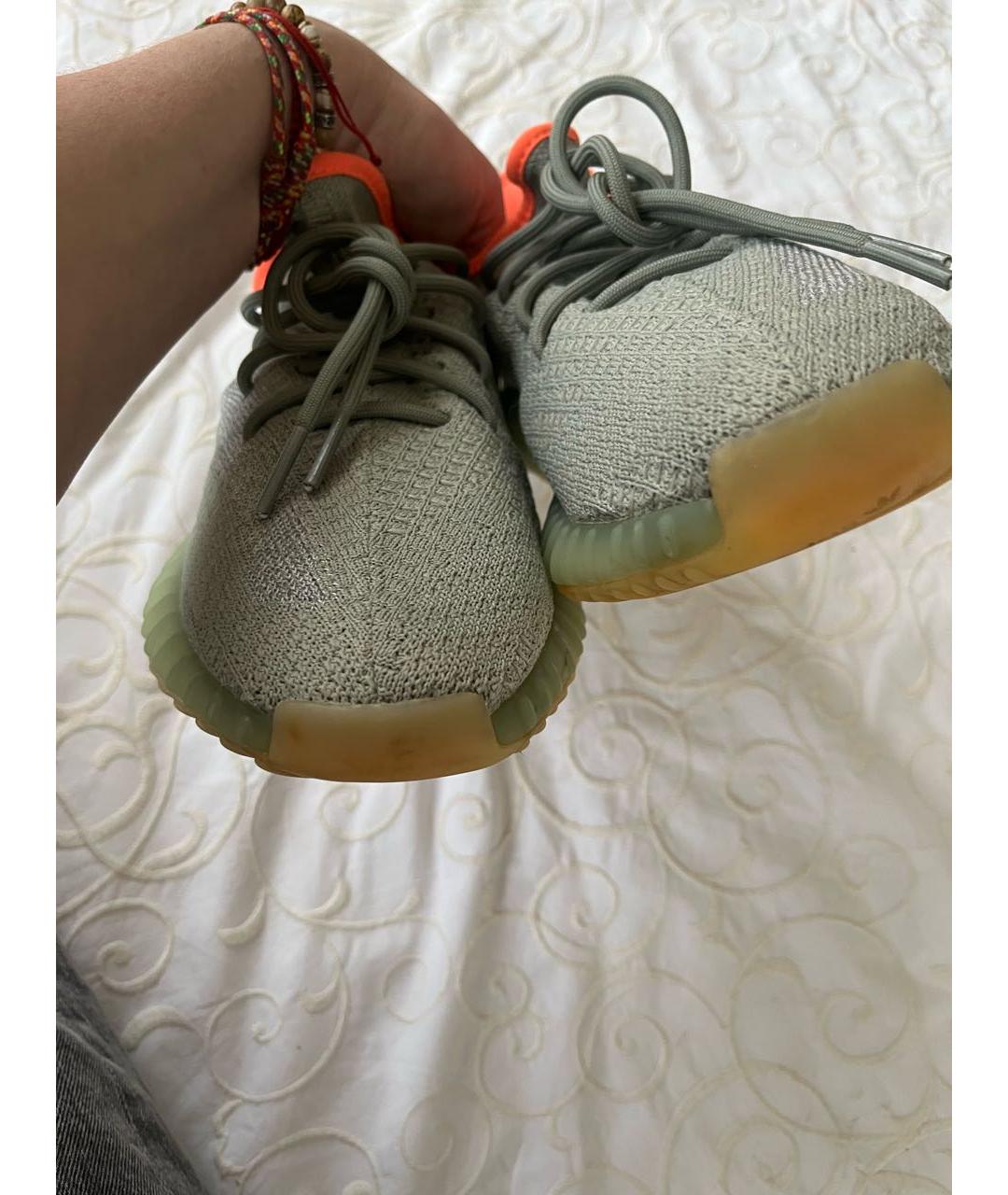 ADIDAS YEEZY Зеленые низкие кроссовки / кеды, фото 5