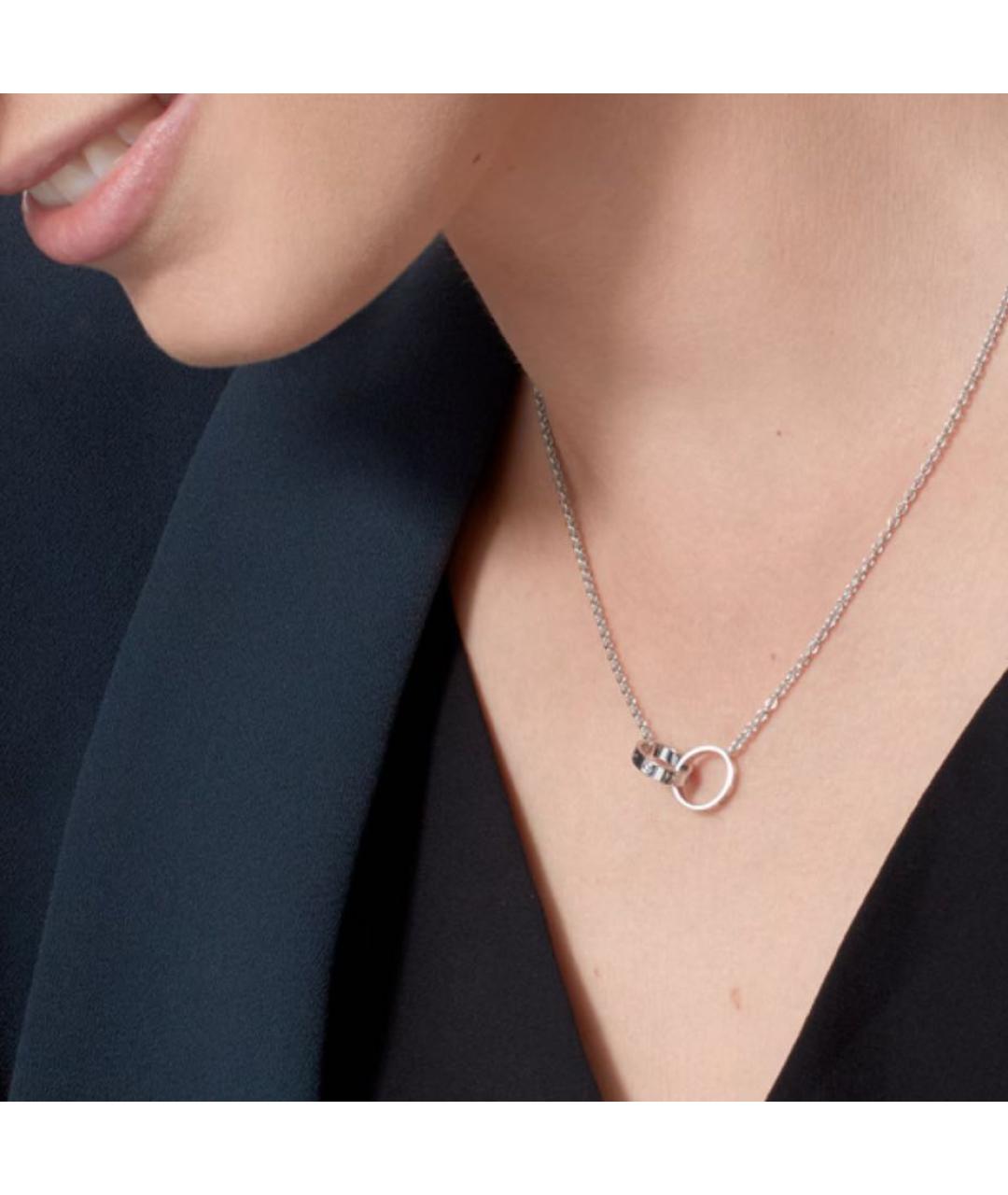 CARTIER Серебряное колье из белого золота, фото 3