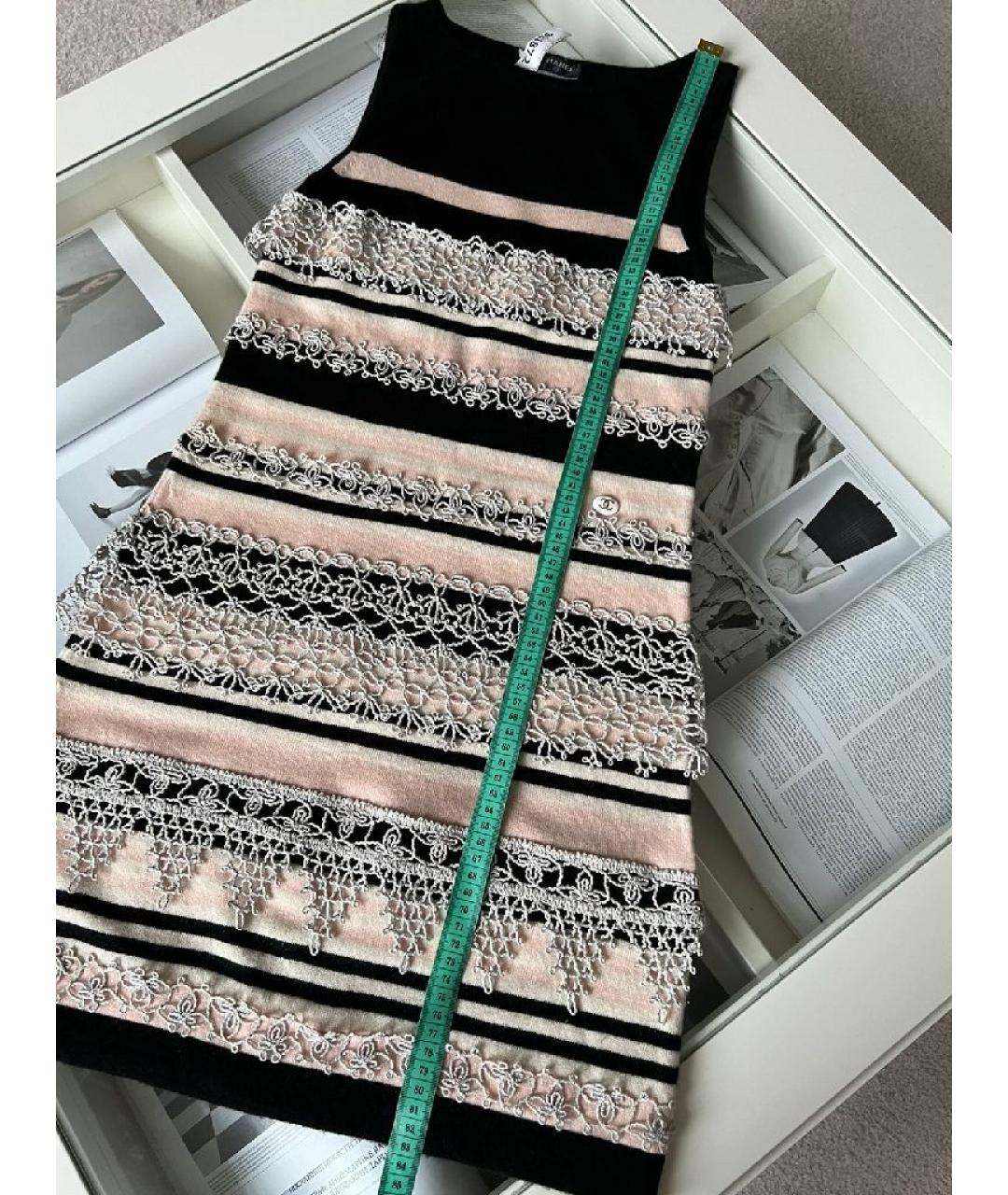 CHANEL Белое кашемировое повседневное платье, фото 5