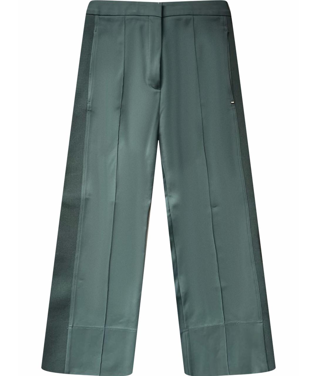 SPORTMAX Зеленые хлопковые брюки широкие, фото 1