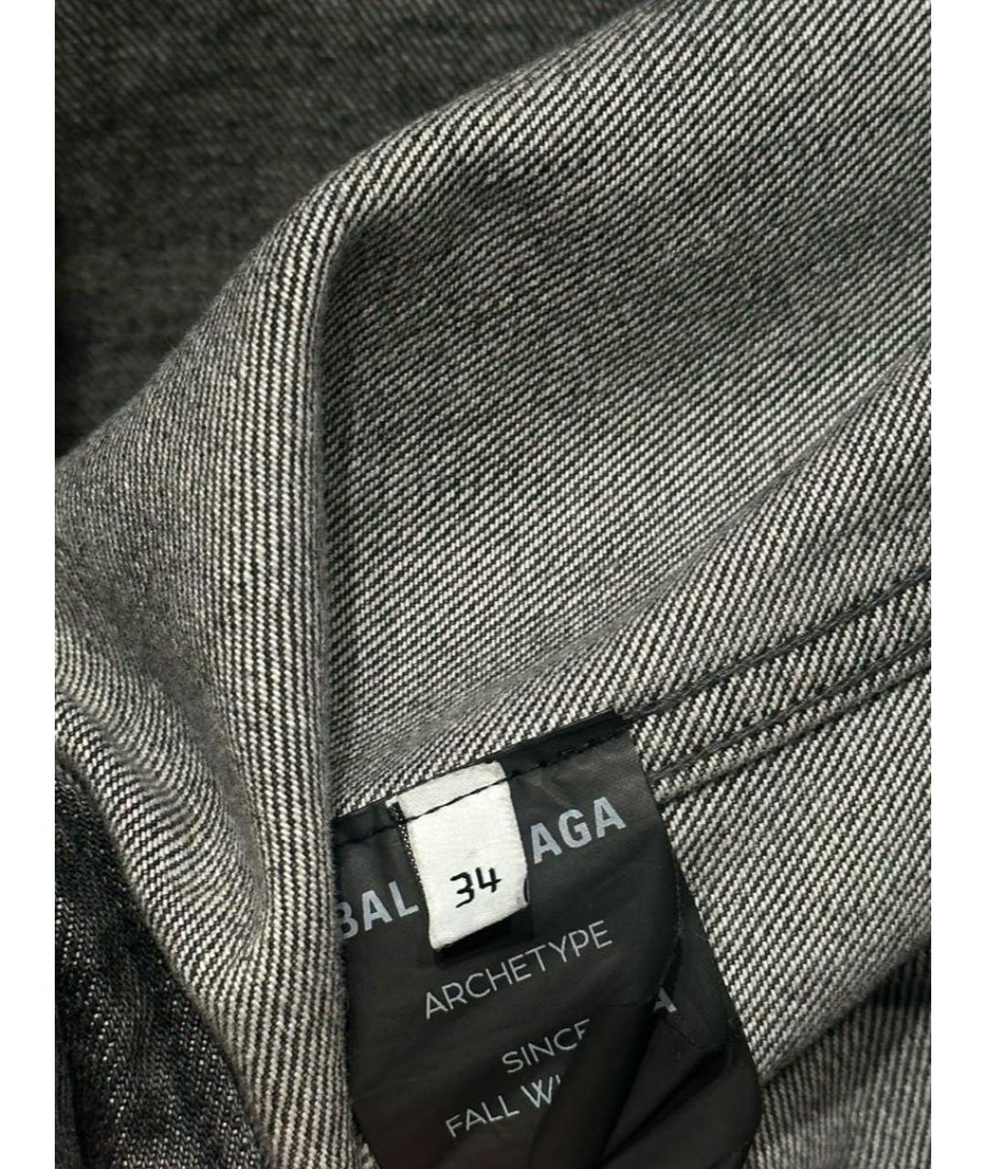 BALENCIAGA Черная деним куртка, фото 5