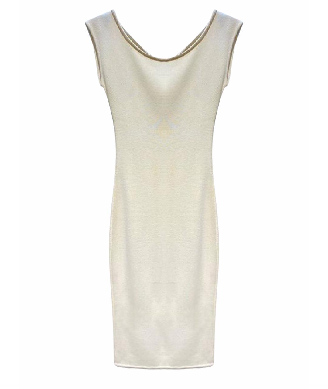 BLUMARINE Бежевое платье, фото 1