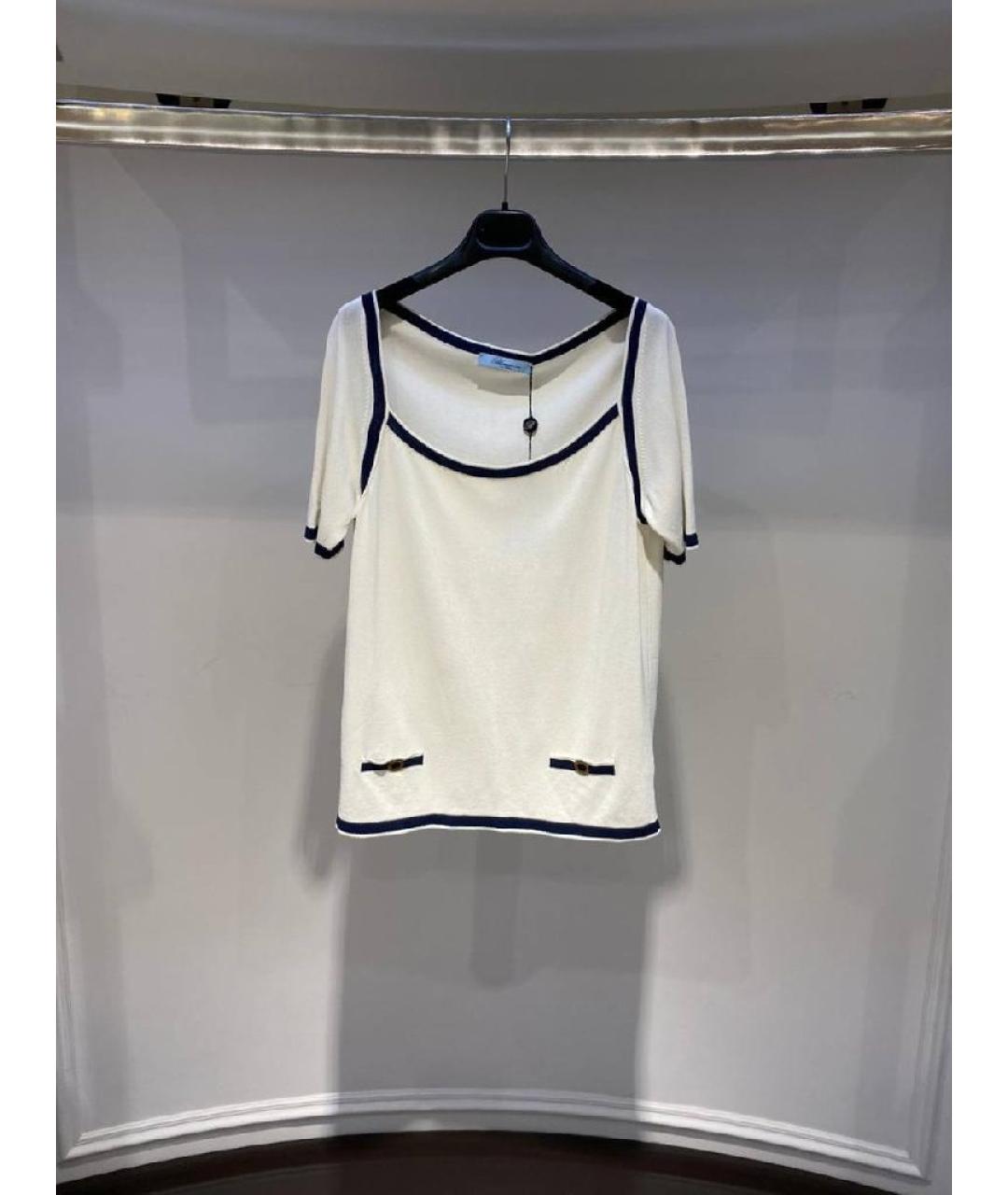 BLUMARINE Белая футболка, фото 3