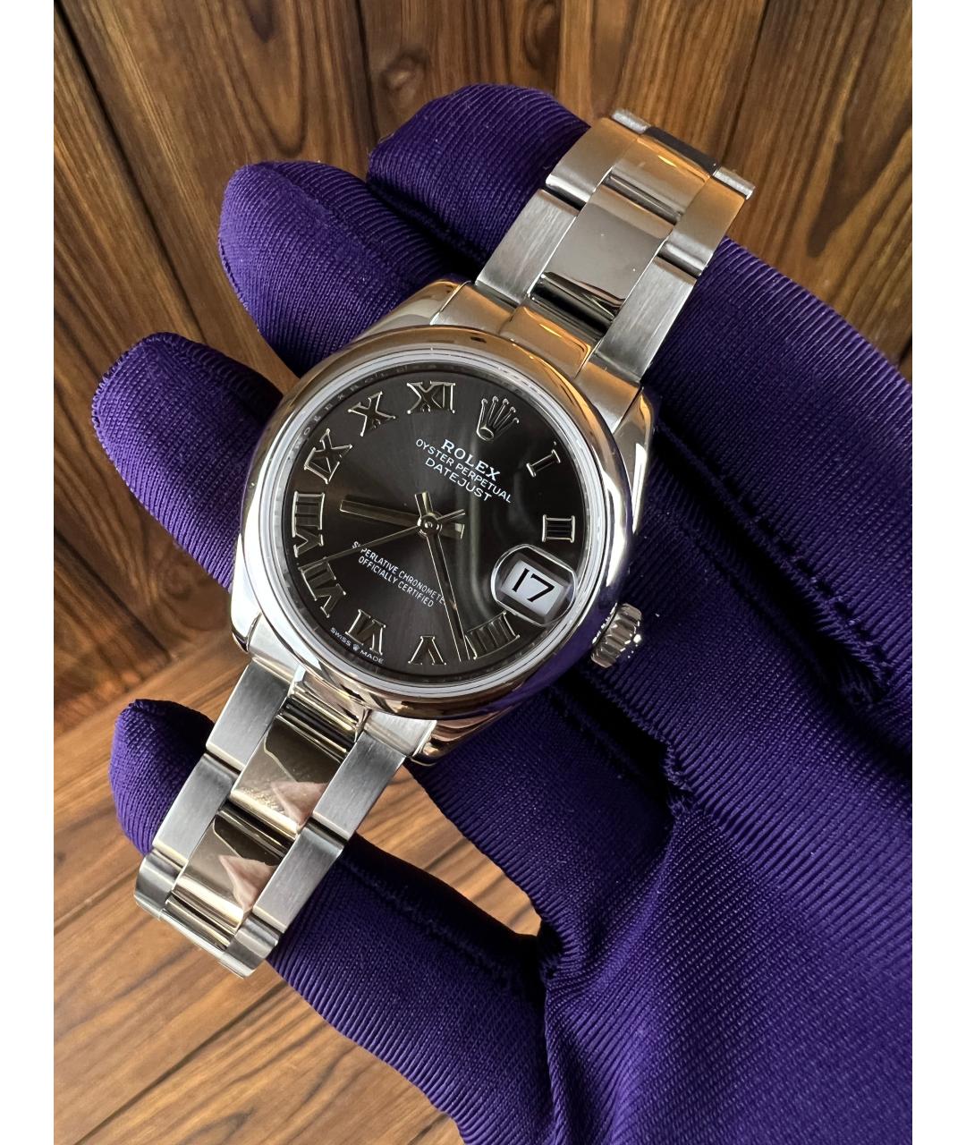 ROLEX Серые часы, фото 3