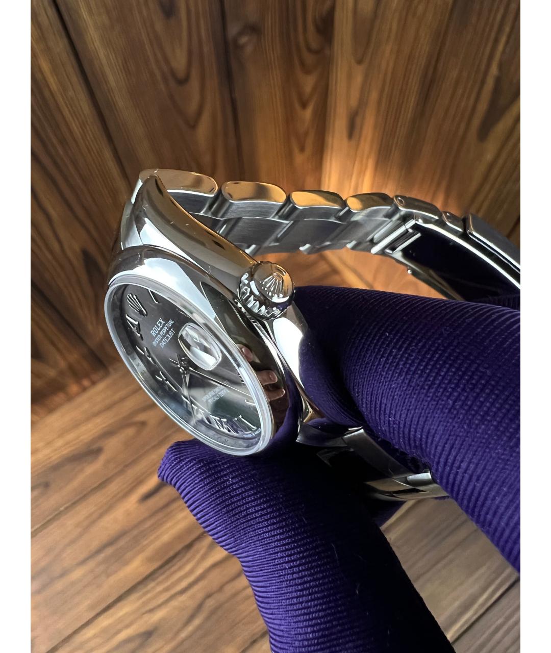 ROLEX Серые часы, фото 5