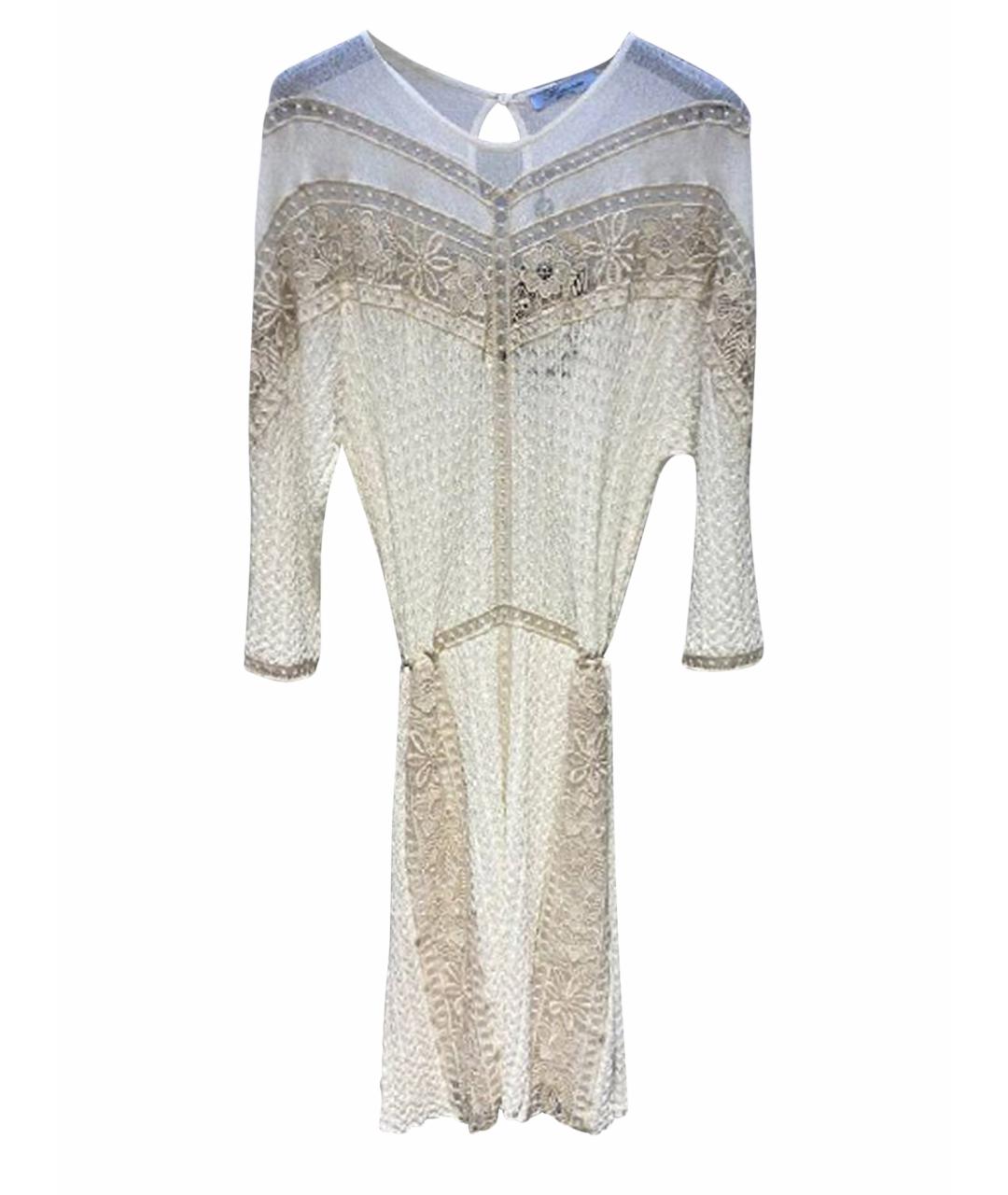 BLUMARINE Бежевое платье, фото 1