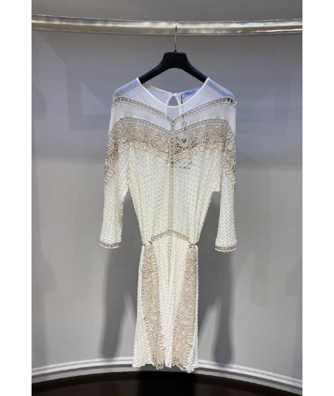 BLUMARINE Бежевое платье, фото 3