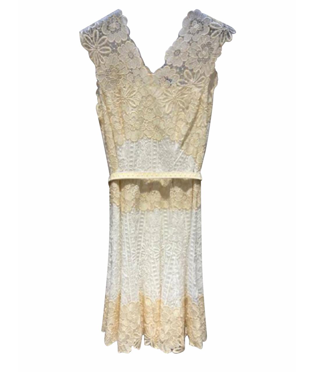 BLUMARINE Бежевое платье, фото 1