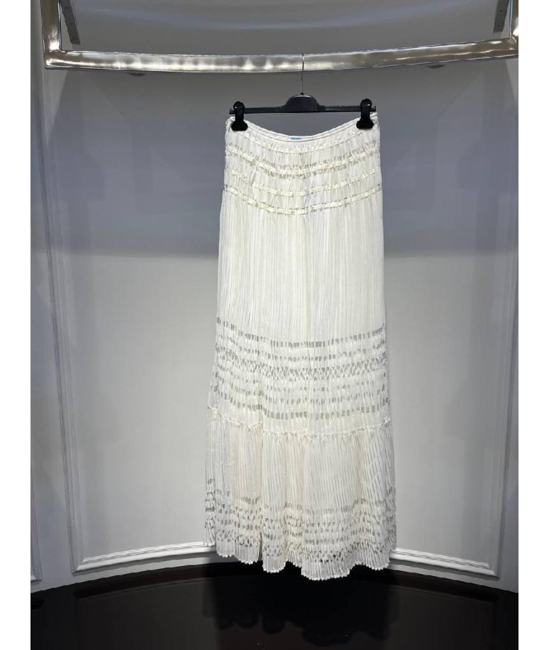 BLUMARINE Бежевая юбка макси, фото 3