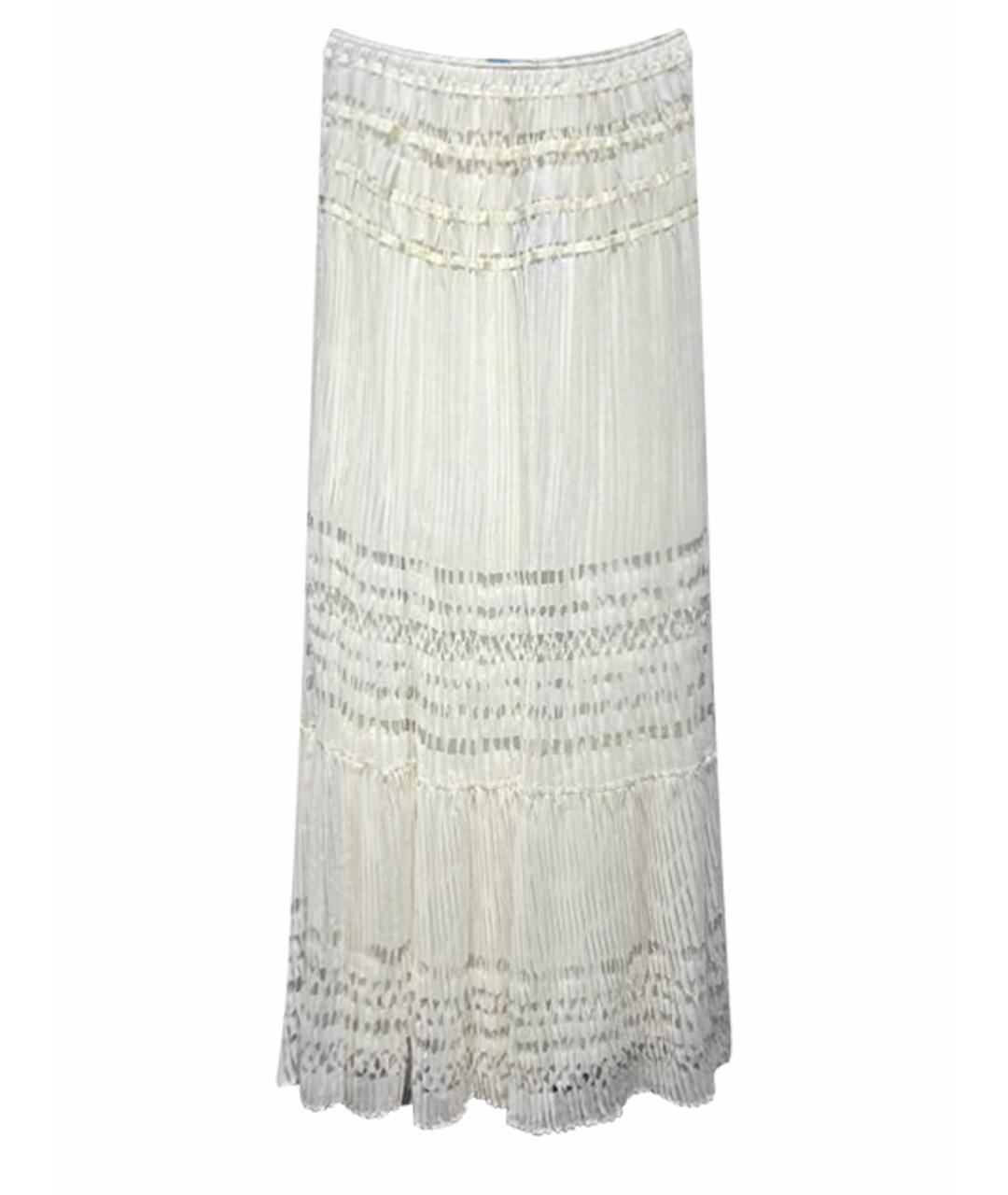 BLUMARINE Бежевая юбка макси, фото 1