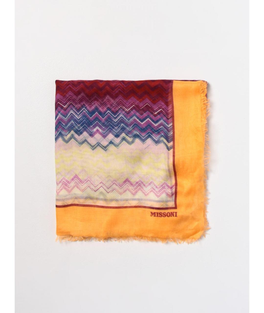 MISSONI Мульти хлопковый шарф, фото 4