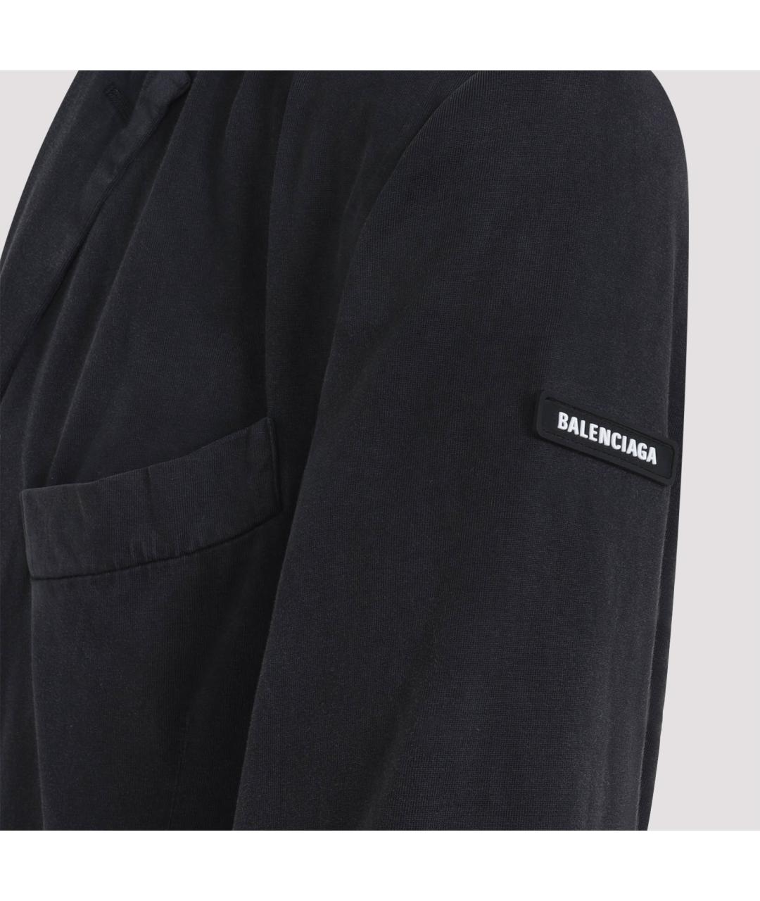 BALENCIAGA Антрацитовый хлопковый пиджак, фото 2