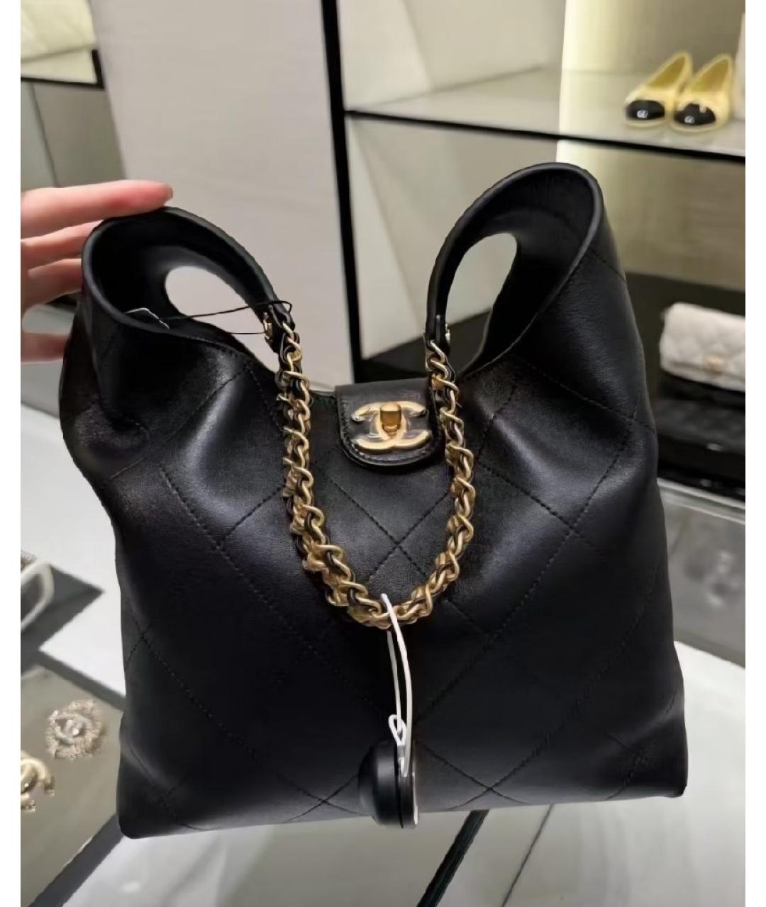 CHANEL Черная сумка тоут, фото 4