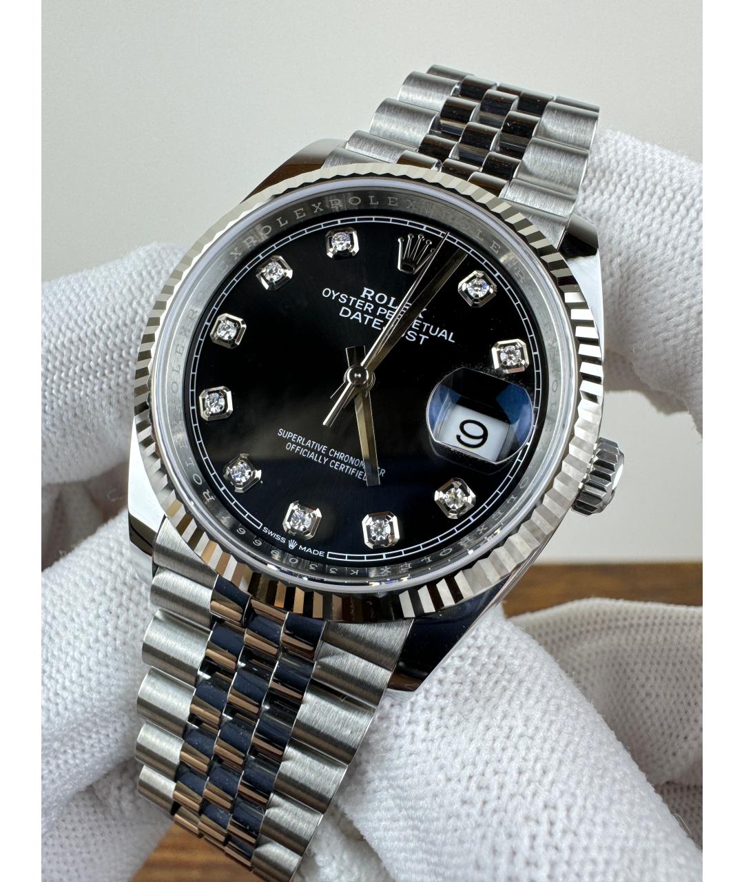 ROLEX Черные часы, фото 2