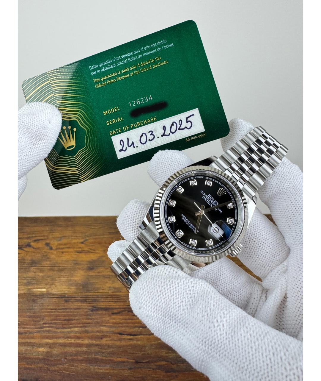 ROLEX Черные часы, фото 3