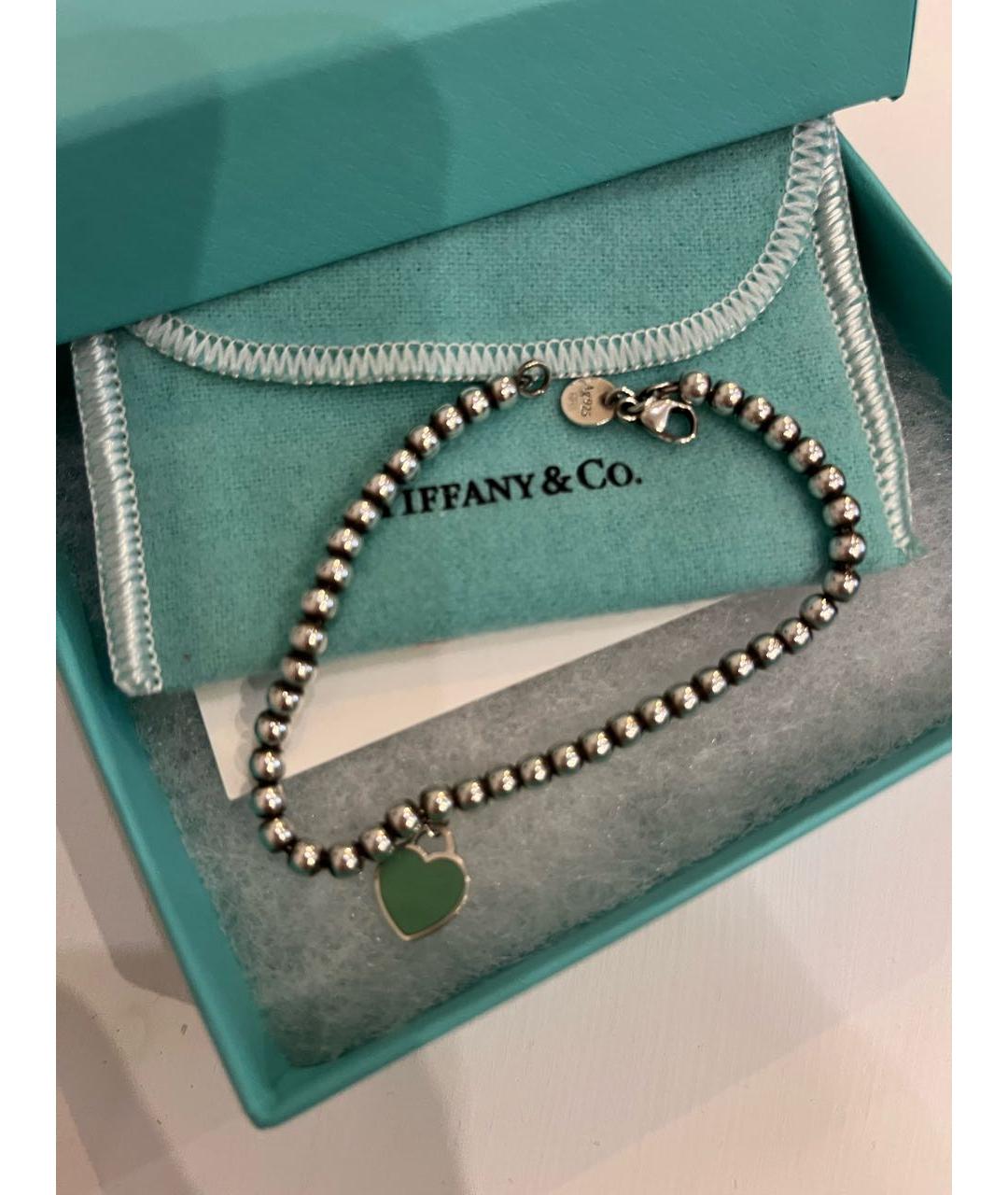 TIFFANY&CO Серебрянный серебряный браслет, фото 4
