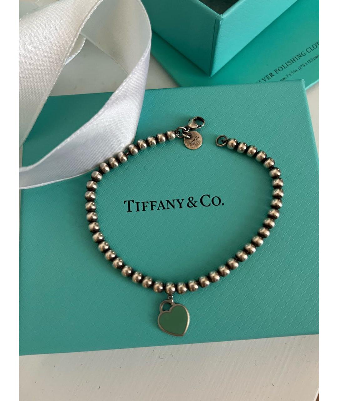 TIFFANY&CO Серебрянный серебряный браслет, фото 2