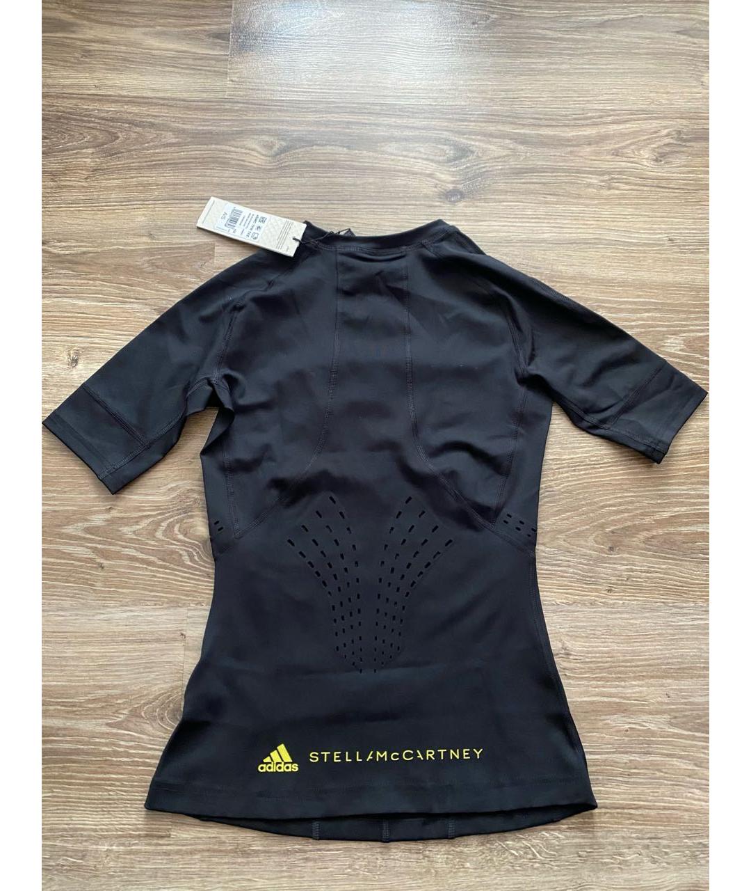 ADIDAS BY STELLA MCCARTNEY Черная полиэстеровая футболка, фото 7