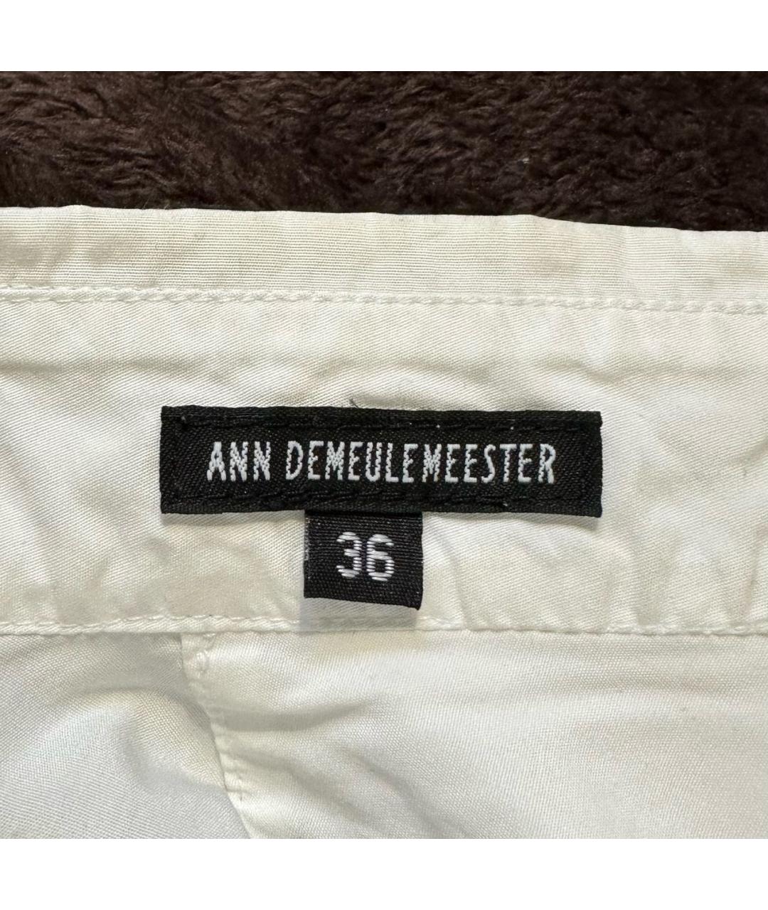 ANN DEMEULEMEESTER Белая хлопковая рубашка, фото 3