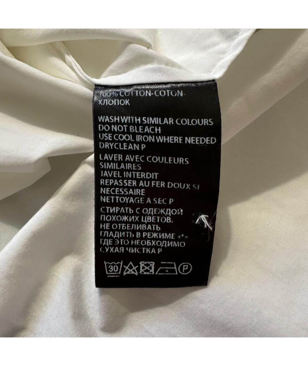 ANN DEMEULEMEESTER Белая хлопковая рубашка, фото 6